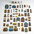Arcknight Flat Plastic Miniatures - Fantasy Expansion Bundle + Hordes - 458 2D Minis